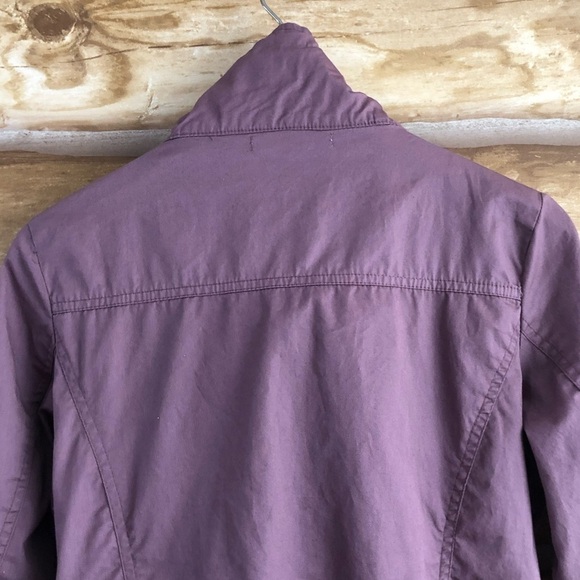 Charlotte Russe lightweight cotton mauve cropped jacket size M - Picture 12 of 14